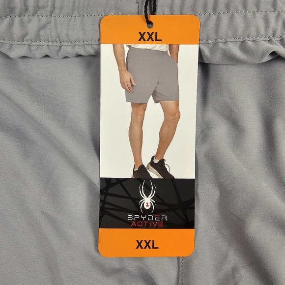 Spyder Active Men's Lightweight Zippered Pockets Short Size XXL Gray - Picture 7 of 10